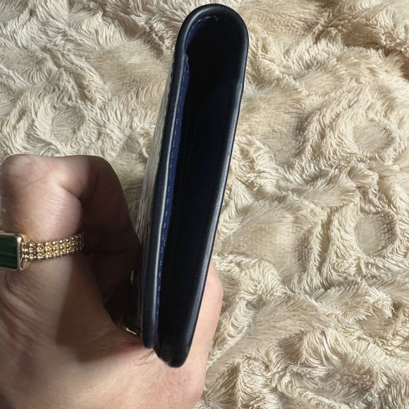 SOLD!! Kate Spade Cream and Blue Floral Wallet - Picture 3 of 9